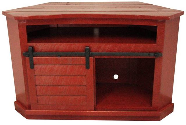 American Heartland Manufacturing Rustic Alcove Shutter Corner TV Stand-0