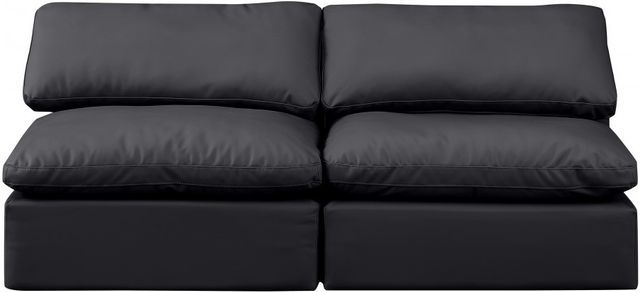 Meridian Furniture Indulge 2-Piece Black Sofa-1