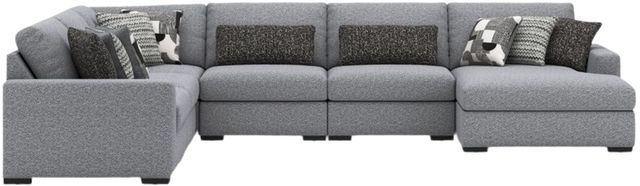 Benchcraft® Bealton 6-Piece Pepper/Salt Right-Arm Facing Sectional and Chaise-1