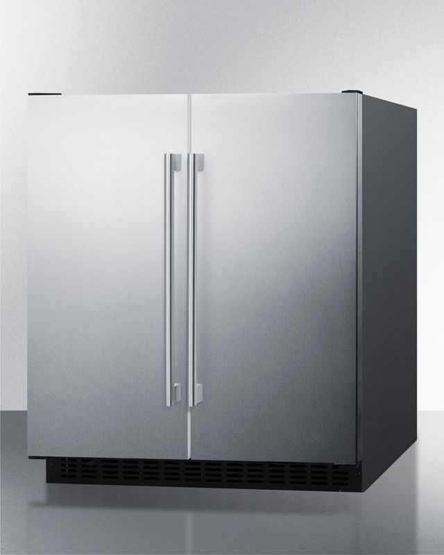 Summit® 5.4 Cu. Ft. Stainless Steel Under the Counter Refrigerator-1