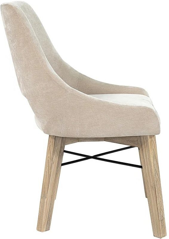 LH Home Gia Light Driftwood/Sand Curved Dining Chair-4