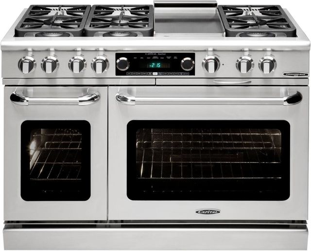 Capital Cooking™ Connoisseurian 48" Stainless Steel Pro Style Dual Fuel Range-0