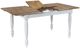 Winners Only® Pacifica Rustic Brown Top Dining Leg Table with White Base-2