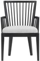HH2 Home Portsmouth 2-Piece Black/Natural Dining Arm Chair Set-1