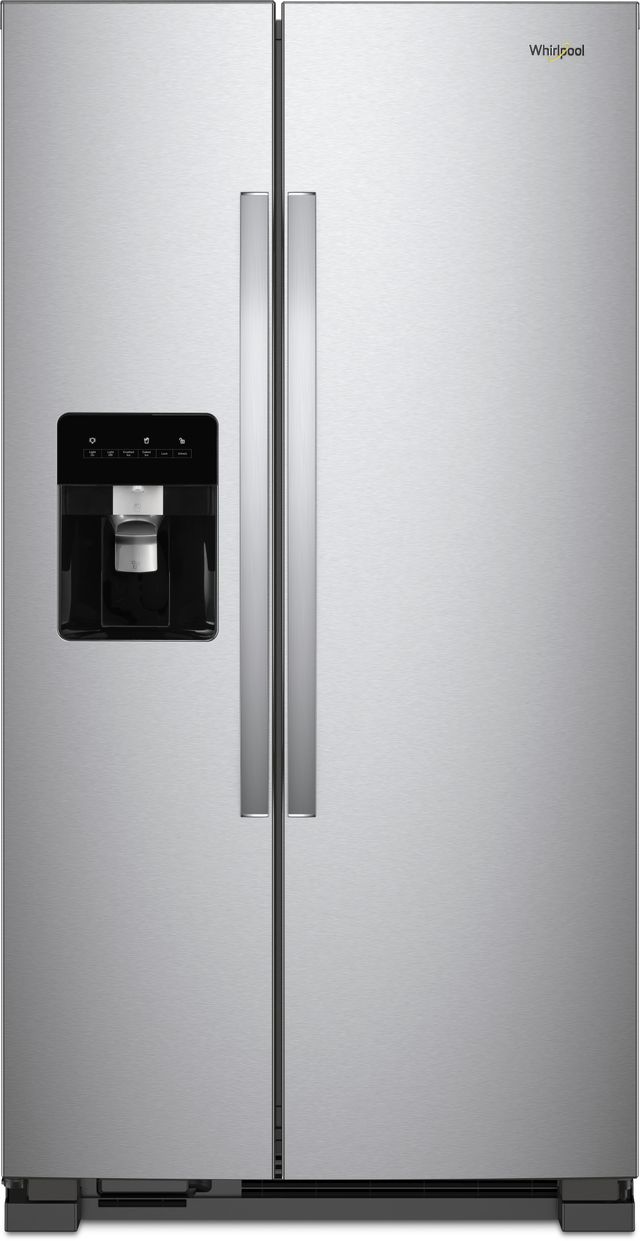 Whirlpool® 36 in. 24.6 Cu. Ft. Monochromatic Stainless Steel Side-By-Side Refrigerator-0