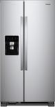 Whirlpool® 36" 24.6 Cu. Ft. Monochromatic Stainless Steel Side-By-Side Refrigerator-0