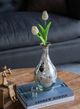 A & B Home Antique Silver 12" Glass Jar-5