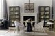 Hooker® Furniture Linville Falls Blue Ridge Mink 60" Round Dining Table with Textured Black Base-1