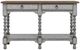 Flexsteel® Plymouth Medium Brown Sofa Table with Distressed Graywash Base-1