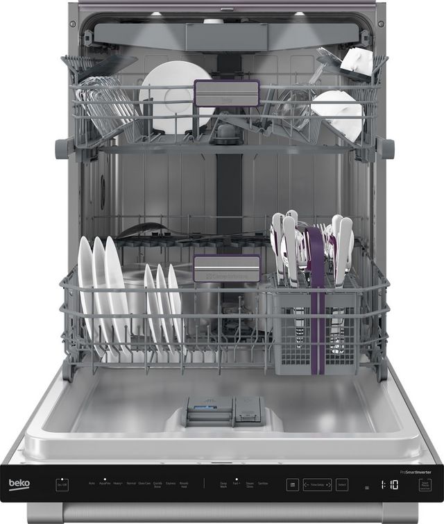 Beko 24" Fingerprint-Free Stainless Steel Top Control Built In Dishwasher-1
