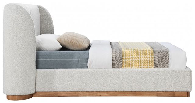 Meridian Furniture Jardin Cream Twin Upholstered Panel Bed-2