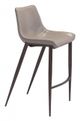 Zuo® Magnus Gray and Walnut Set of 2 Bar Chairs-0