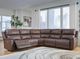Signature Design by Ashley® Bleckley 5-Piece Espresso Power Reclining Sectional-1