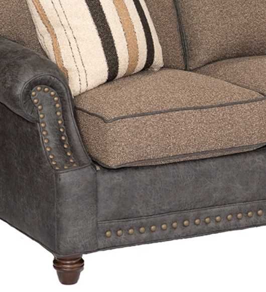 Marshfield Furniture Cornell Black/Brown Queen Sleeper Sofa-1