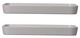 A & B Home 2-Piece Black/White Bamboo and Melamine Tray Set-1