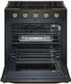 Whirlpool® 30" Black Stainless Steel Slide In Gas Range with Air Cooking Technology, Steam/Self Clean and High Speed Preheat-1