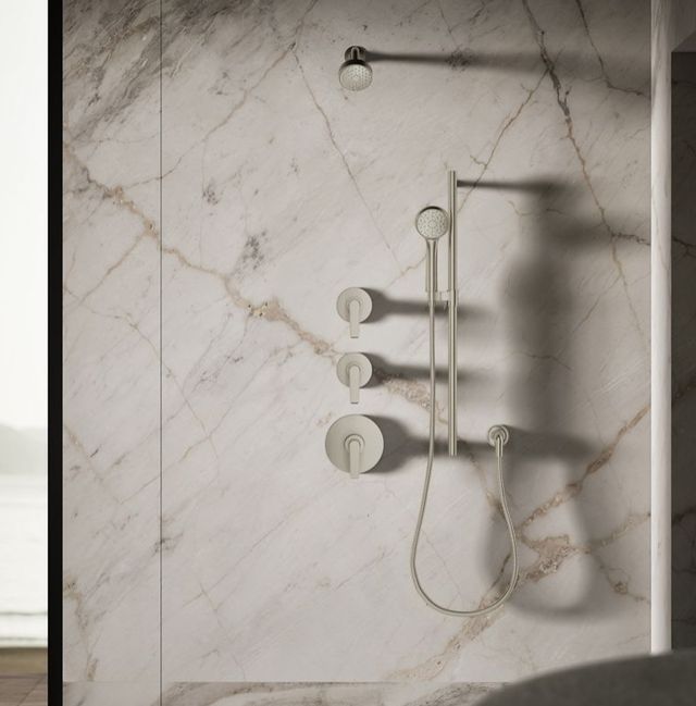 KOHLER® Awaken® G90 Vibrant Brushed Nickel 2.5 GPM 3-Function Showerhead-2