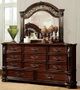 Furniture of America® Flandreau 4-Piece Brown Cherry/Espresso Queen Bedroom Set-2