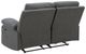 Signature Design by Ashley® Side-Swipe Charcoal Manual Reclining Loveseat-2