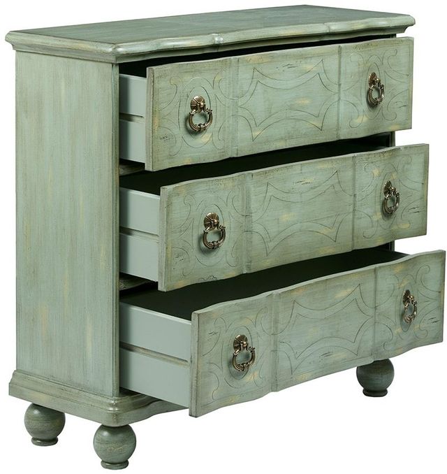 Olliix by Madison Park Green Scroll Bun Foot Chest-3