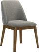 Coaster® Franklin 5-Piece Gray/Dark Oak Round Dining Table Set-4