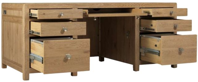 Hooker® Furniture Driftwood Light Wood Executive Desk-3