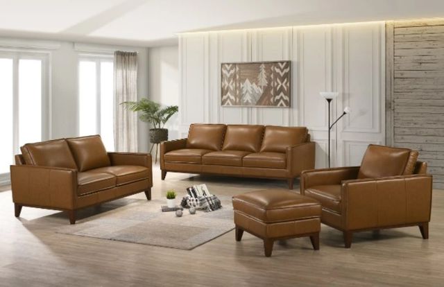 New Classic® Home Furnishings Caspar Caramel Ottoman-1