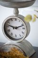 A & B Home Gray Metal Scale Clock-4