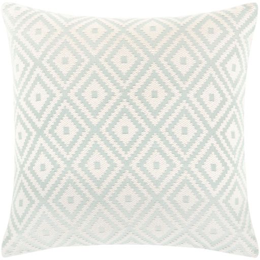Surya Kanga Mint 22"x22" Toss Pillow with Polyester Insert-0