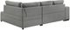 Coaster® Roanne Gray Upholstered Sleeper Sectional Sofa-4