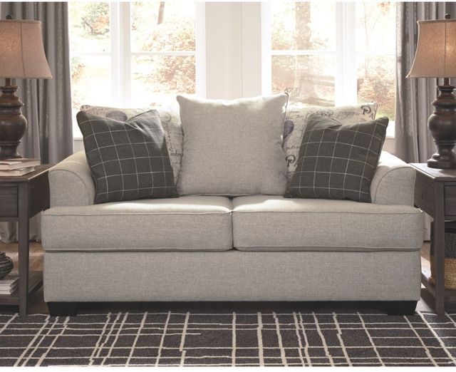 Signature Design by Ashley® Velletri Pewter Loveseat-1