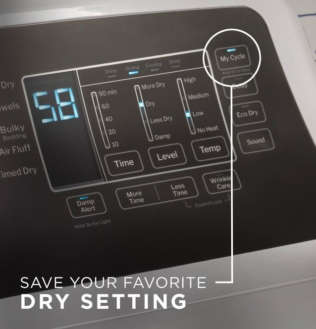 GE® 7.4 Cu. Ft. Diamond Gray Electric Dryer-10