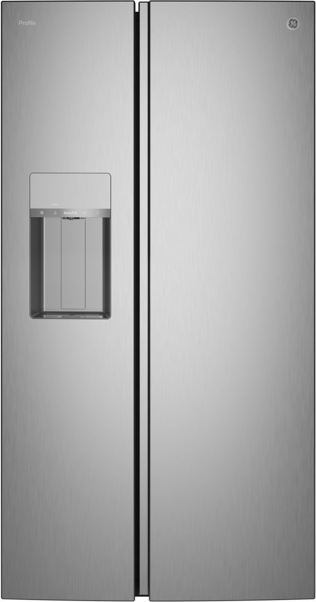 GE Profile™ ENERGY STAR® 36" 27.8 Cu. Ft. Fingerprint Resistant Stainless Steel Side-By-Side Refrigerator with Dual-Dispense AutoFill Pitcher and CustomSize™ Ice-0