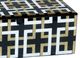 A & B Home Black/Gold/White Decorative Box-1