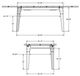 Table rectangulaire en merisier massif - Tacoma Amisco-4
