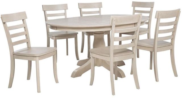 Coaster® Orrison 7-Piece Linen Dining Table Set-0