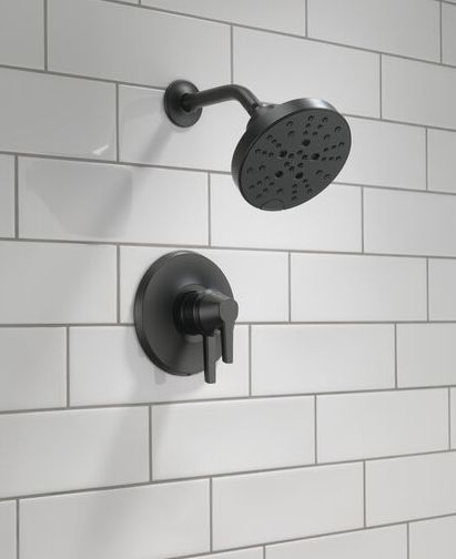 Delta Galeon® 17 Series Matte Black Shower Trim with H2OKinetic-3