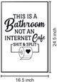 Classy Living Refreshing Quirky Restroom Reminder Wall Art-2