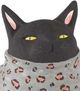 Currey & Company Feline Black/Gray/Pink Decorative Object-4