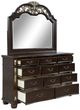 New Classic® Home Furnishings Maximus Madeira Dresser and Mirror Set-3
