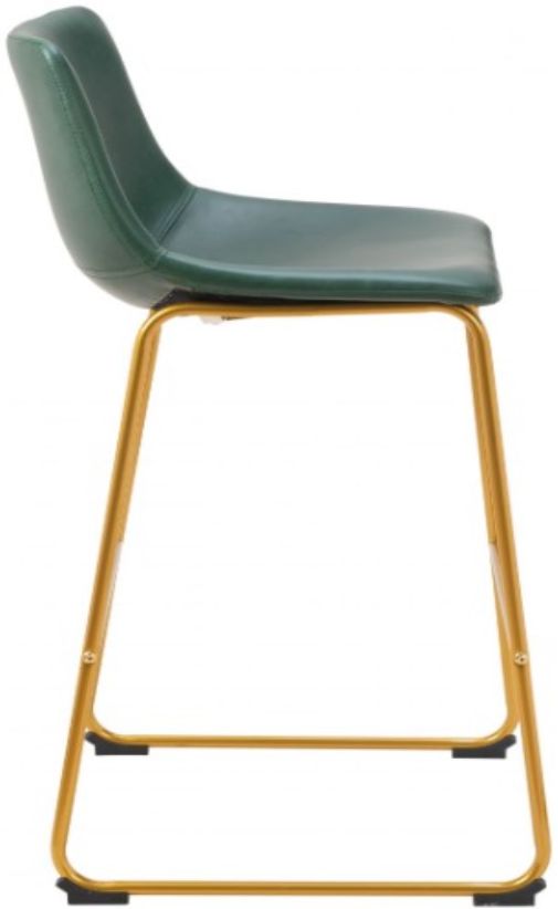 Zuo® Modern Augusta Gold/Green Barstool-1