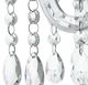 A & B Home Clear 39" Glass Candle Holder-2