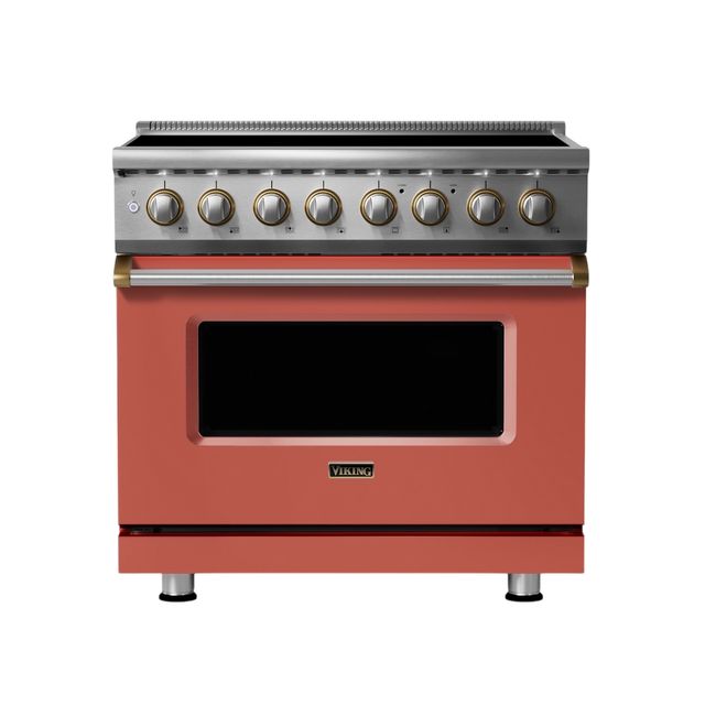 Viking® 5 Series 36" Spiced Cider Pro Style Induction Range-0