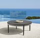 Armen Living Zella Charcoal/Gray Aluminum Outdoor Coffee Table-3