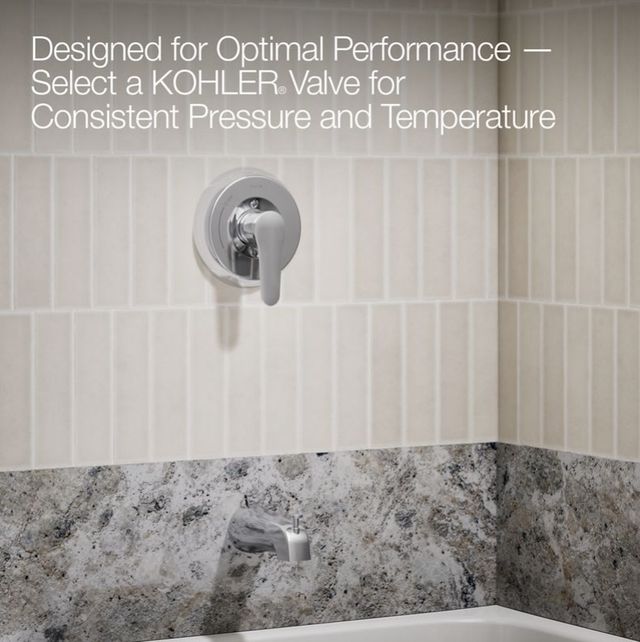 KOHLER® July® Rite-Temp® Polished Chrome Bath and Shower Trim Kit-3
