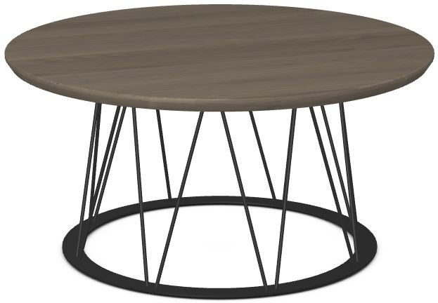 Amisco Customizable Calypso Solid Ash 36" Round Coffee Table-0