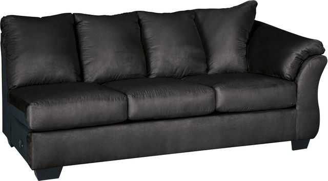 Signature Design by Ashley® Darcy 2-Piece Black Left-Arm Facing Sofa Sectional and Chaise-2