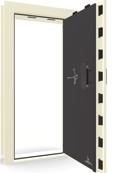 Liberty Safe Beast White Marble Out-Swing Right Hinge Electronic Vault Door-1