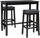 Linon Claridge 3-Piece Black Bar Table Set-0