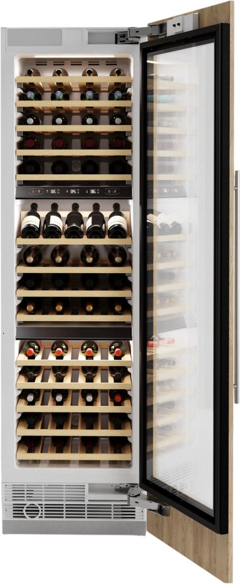 Elica Dolomite 24" 100-bottle Panel Ready Built-In Wine Column, Right Hinge-1